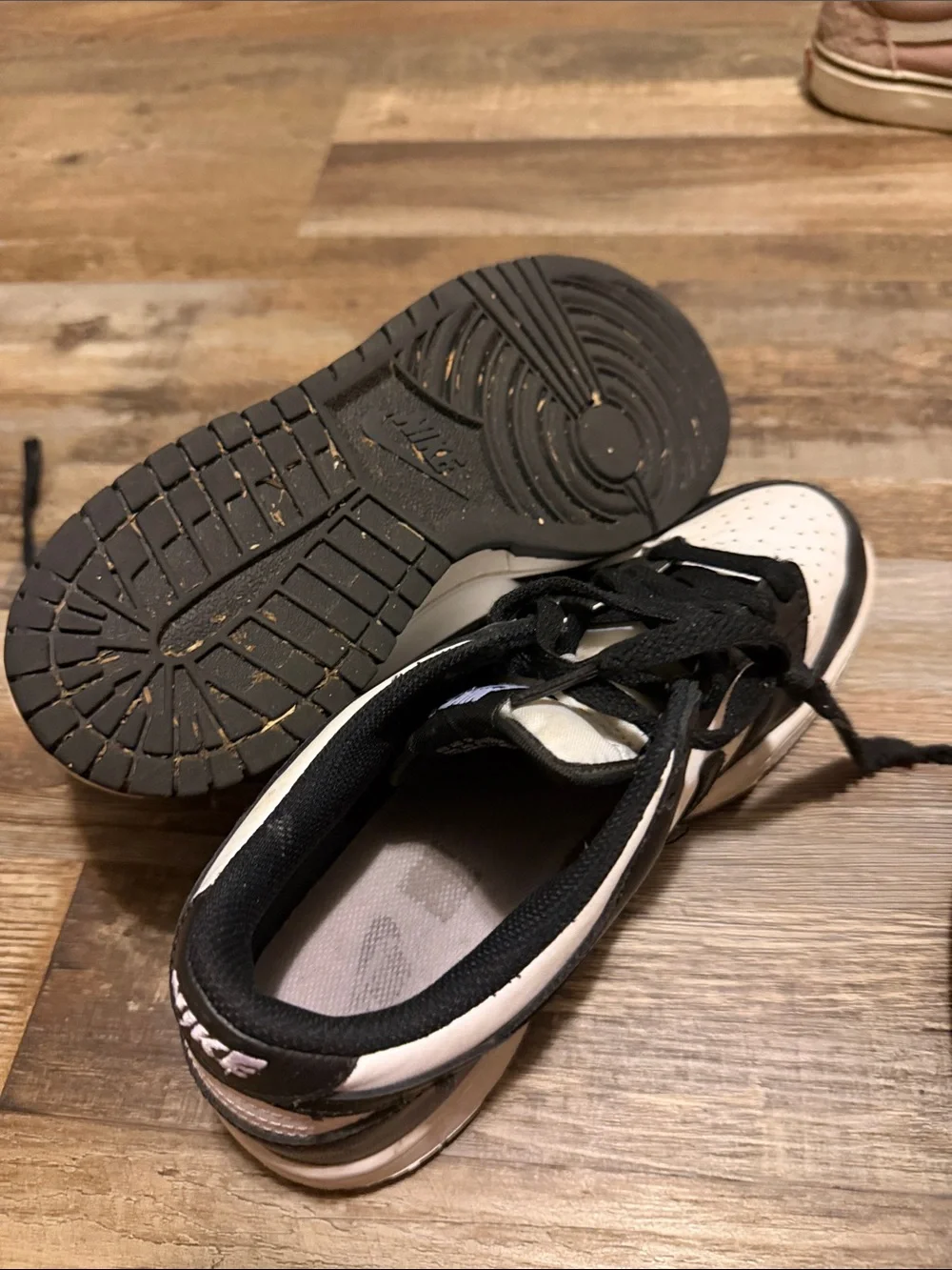 Nike Dunk Low Panda Kids Black and White Low-Top Skate Sneakers